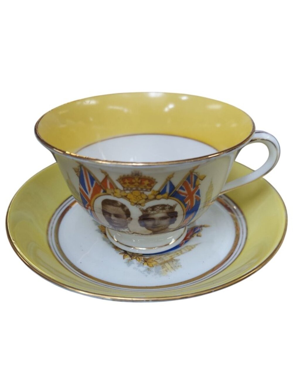 Vintage Colclough China Coronation Cup And Saucer Set